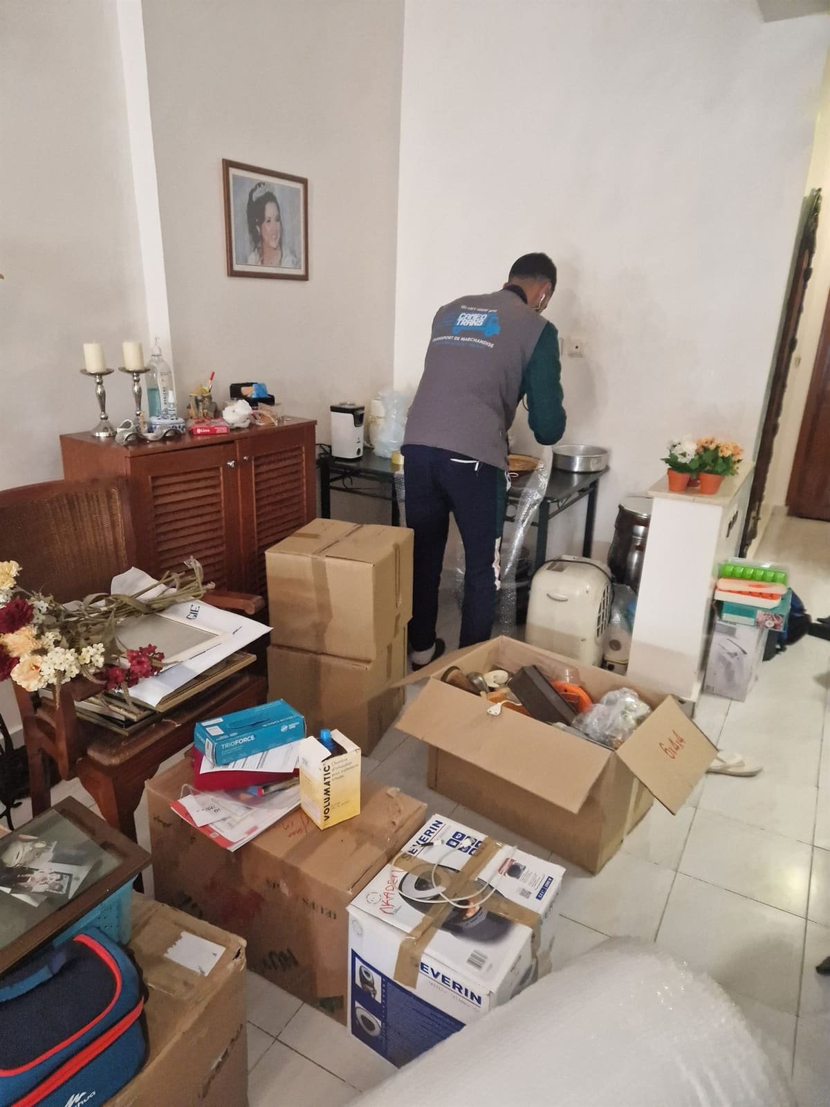 Mise en cartons